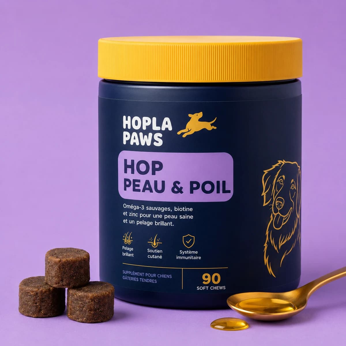 Pot de HOP PEAU & POIL — 90 soft chews